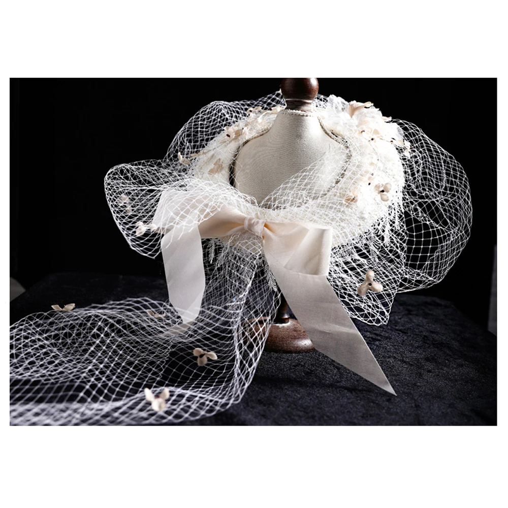 Fancy Bridal Hats Vintage Wedding Accessories Free Shipping Hats with Feathers Netting