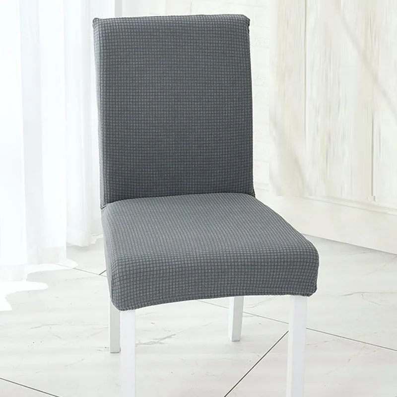 Waterproof Elastic Chair Cover With Back Dining Room Chair Covers Jacquard Covers For Chairs For Kitchen Wedding Hotel Banquet