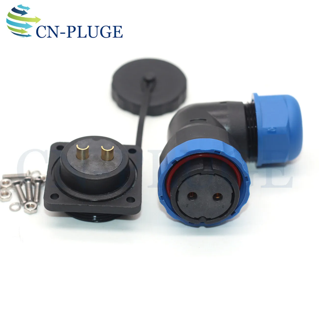 SD28 Waterproof Connector IP68  2 3 4 5 6 7 9 10 12 14 16 19 20 22 24 26 Pin Right Angle Connector Female Plug and Male Socket