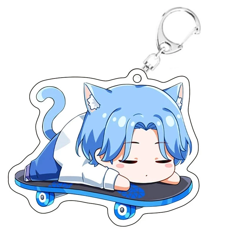 6 Designs SK8 The Infinity Acrylic Keychain Miya, Reki Cartoon Key Chain Pendant Keyring Fans Collection Gift