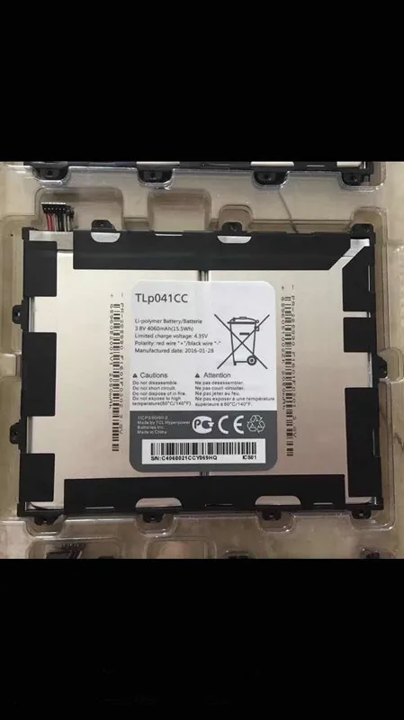 

3.8V 4060mAh TLp041C2 / TLp041CC For Alcatel OneTouch POP 8 P320A Battery