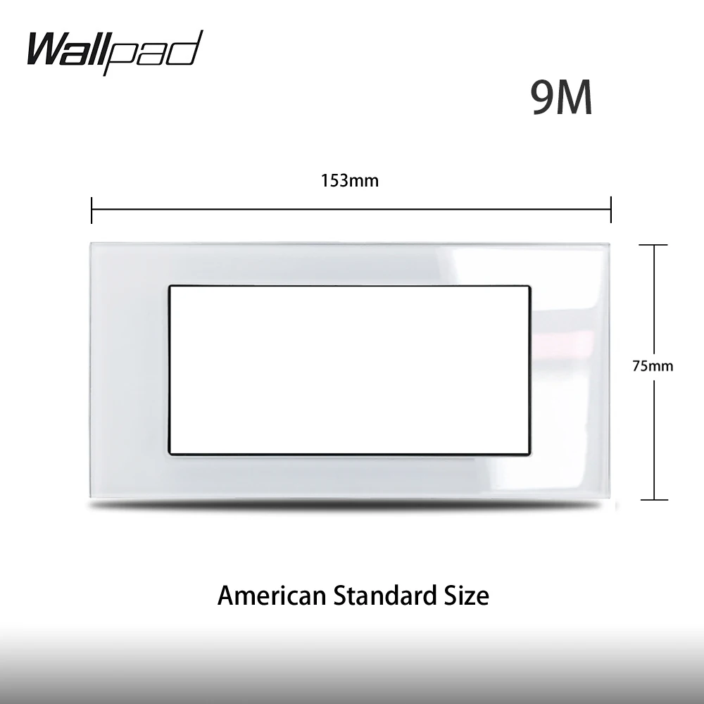 1 2 3-Gang-Treppen-Kreuzpass-Schalter aus weißem Glas DIY AU US 118 * 75 mm 153 * 75 mm 191 * 75 mm Lüfterdimmer Retro-Schalter mit LED-Wandpad – Detail 6