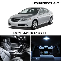 12pcs White Canbus LED Light Bulbs Interior Kit For 2004 2005 2006 2007 2008 Acura TL Car Accessories License Plate Lamp