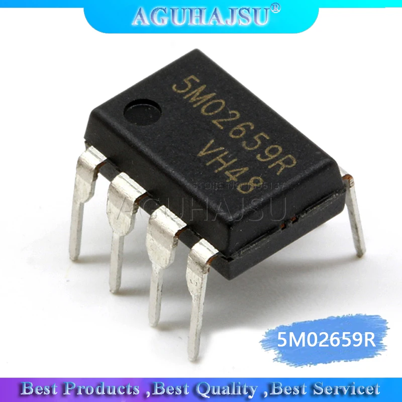 10pcs  5M02659R 5M02659   DIP-8 Switching power management chip 8-pin in-line TV IC integrated circuit