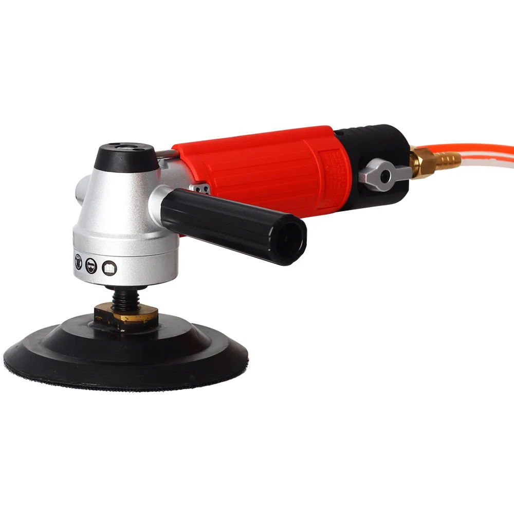 Hand-Held Side Exhaust Stone Air-Powered Stone Polisher Wtih M14 or 5/8-11 Thread For Grinding  and Polishing Stone