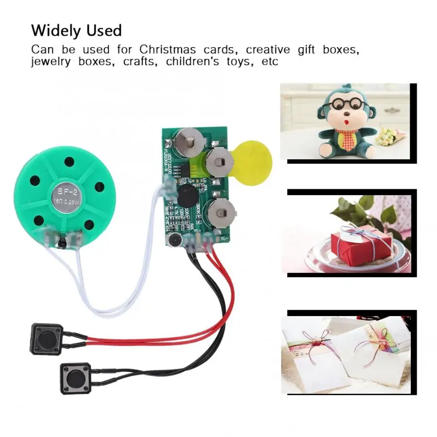 DIY Greeting Card Chip 4 minutes Recordable Voice Sound Chip Voice Greeting Card for Holiday luggage replacement parts