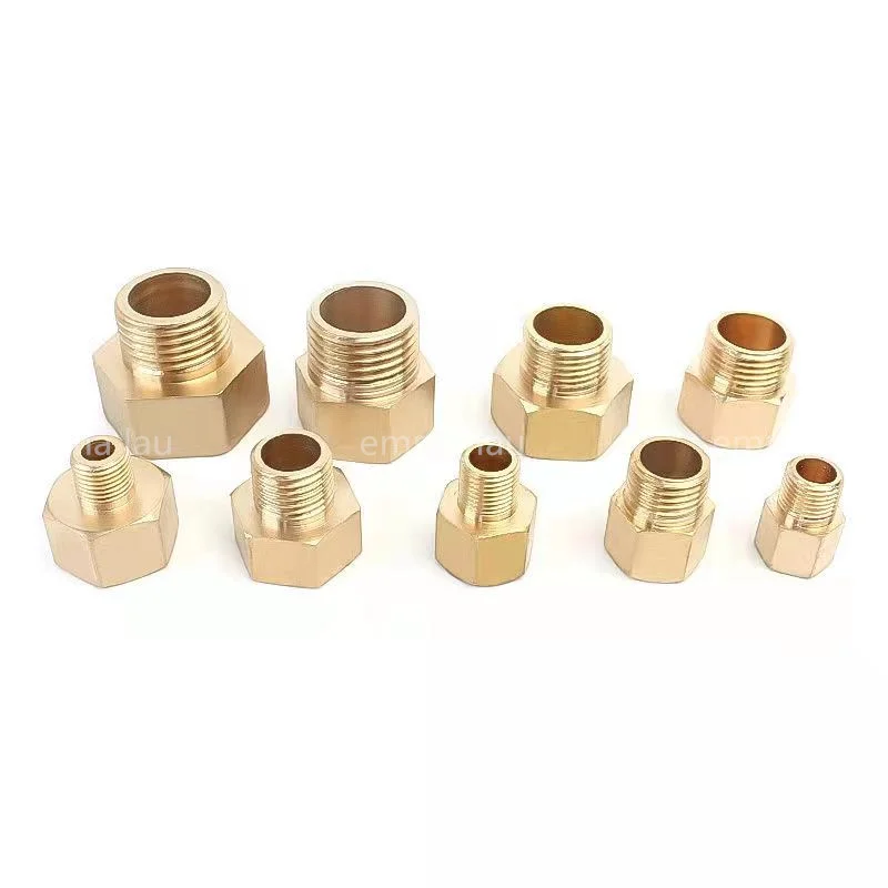 Brass Pipe Hex Nipple Fitting Quick Coupler Adapter 1/8 1/4 3/8 1/2 3/4 1 Female Male Combined BSP Reducing Connectors