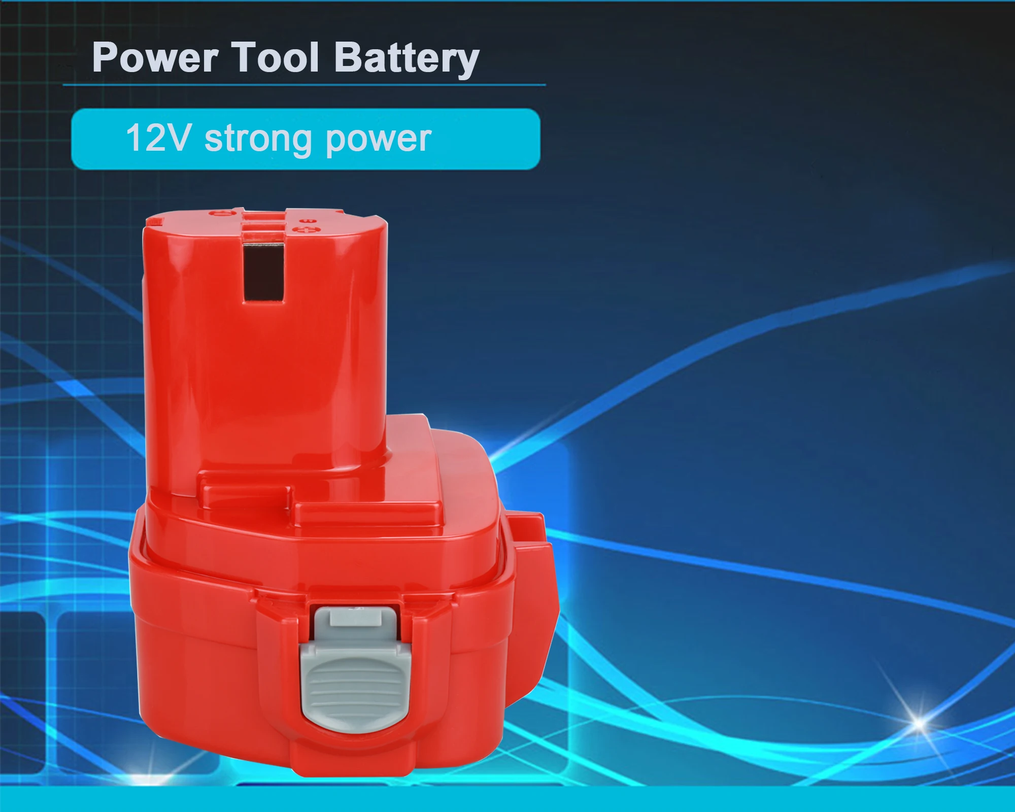 새로운 Ni-MH 전동 공구 무선 배터리 Makita 1220 1222 1233 Ni-MH 12V 4000mAh, 5093DWD 6835DWD 1050DWD 4331DWD