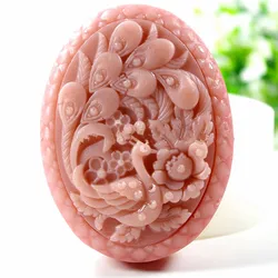 Peacock Pattern Silicone Soap Mold Making Cake Mold Handmade Soap DIY Crafts Fondant Cake Decorating Tools Candle Mould