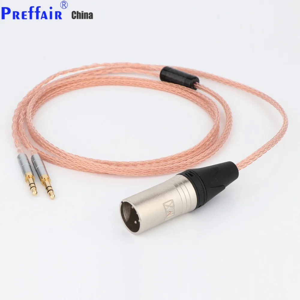 

Preffair 1pcs 16cores OCC Headphone Cable For Hifiman Sundara Ananda HE1000se HE6se he400i he400se Arya