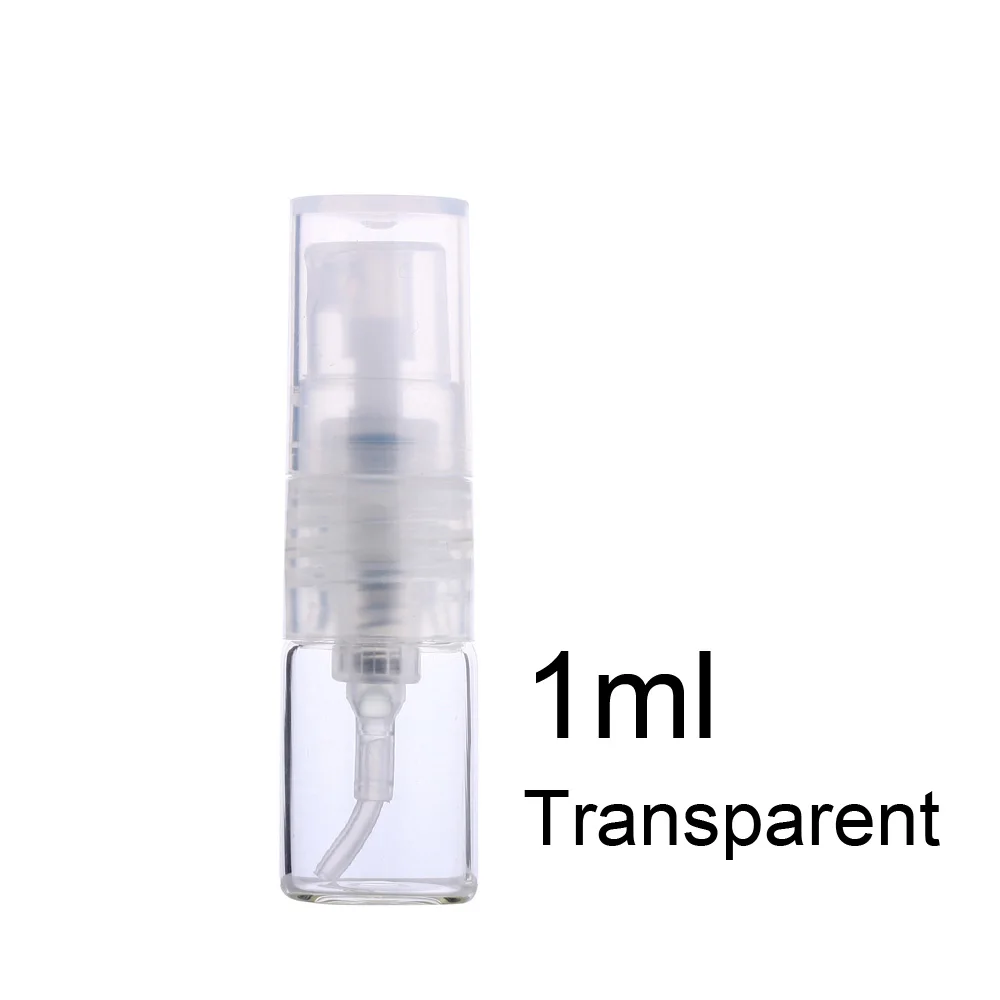 100 stks/partij 1 ml 2 ml 3 ml Spray Fles Hervulbare Parfumflesje met Papieren Kaart Voor gift Monster parfumflesje Pakket