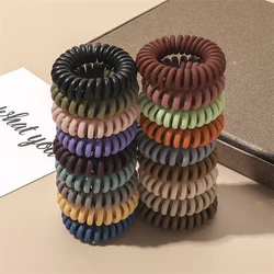 3pcs Hair Tie Women Multicolor Elastic Hair Band Spiral High Elasticity Telephone Wire Gum for Hair Rubber Band Hair Accessories