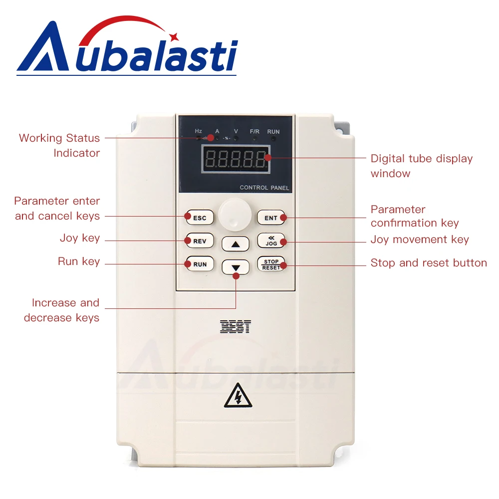 Aubalasti CNC Water Cooling Spindle Motor 5.5kw Constant Torque Spindle Motor 220V 380V ER25 for CNC Stone Cutting