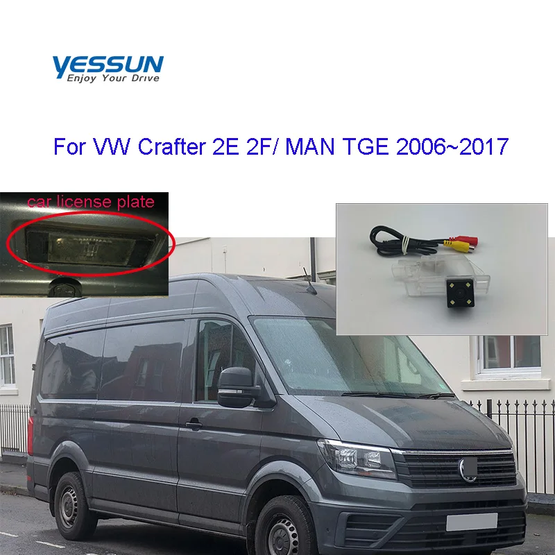 rear camera For Volkswagen VW Crafter 2E 2F 2006~2017/MAN TGE 2006~2017 nightview license plate camera /car reverse camera