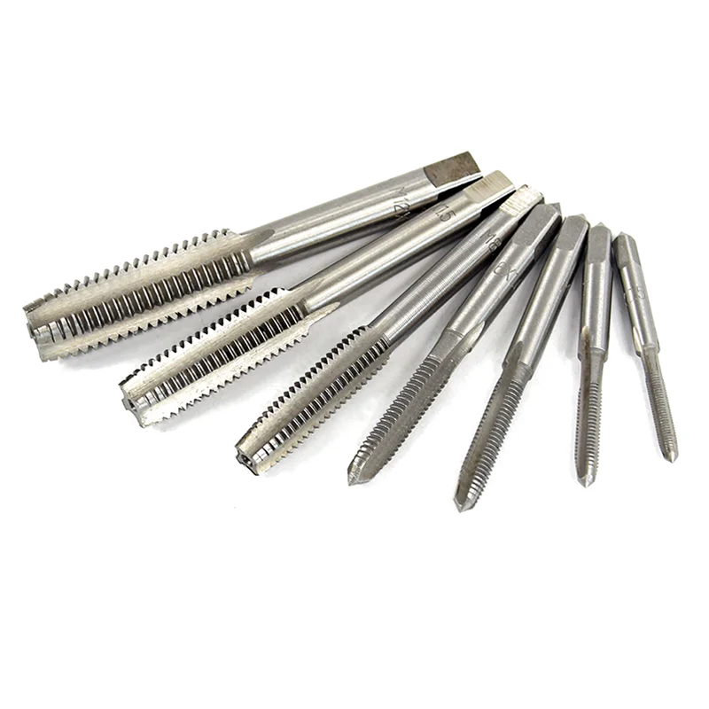 6/8/12 piece Hand tap and die set  male thread thread tapping hand wrench tool thread tapping opener tapping bit