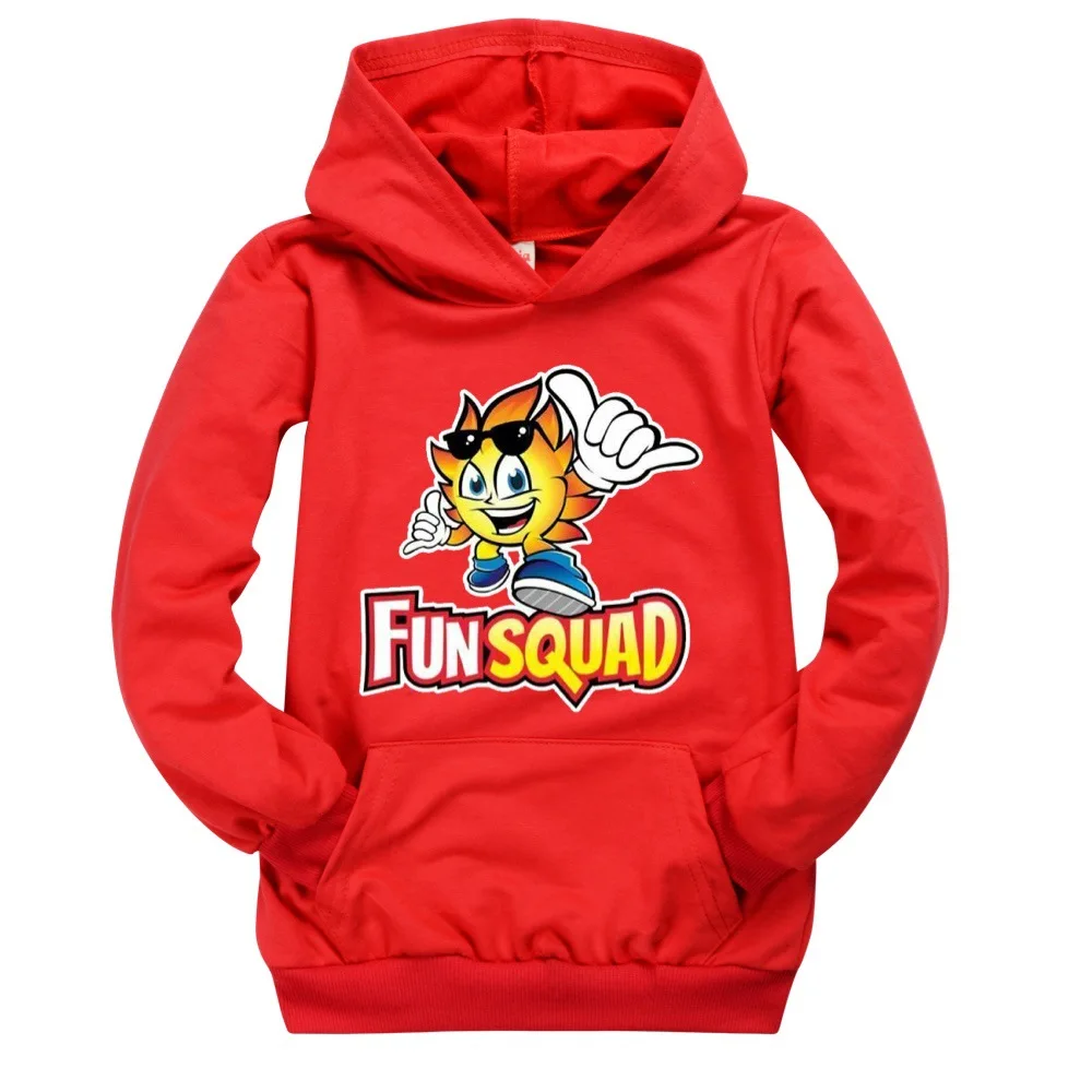 Autumn Fun Squad game Kids Girl Boys Full Sleeve Hoodie Sweatshirt Child Baby Cartoon Hoody Coat Tops Jacket Children Clothing