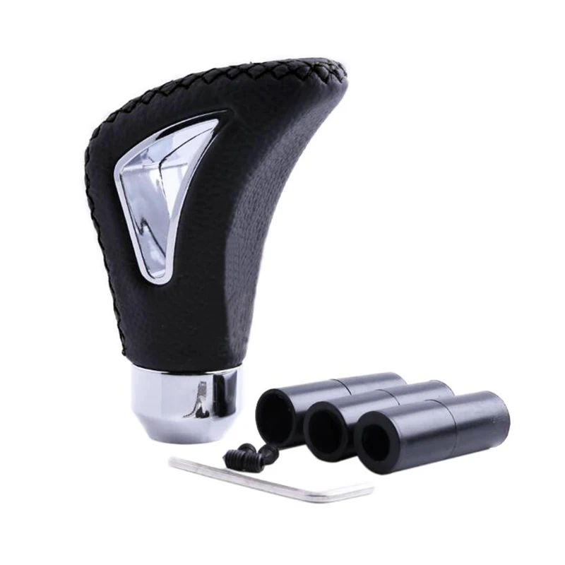 

Автоматическая ручка переключения передач, модифицированная автомобильная треугольная ручка переключения рычага, универсальная кожаная ручка переключения передач