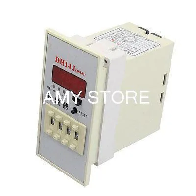 DH14J 1-9999 (x1,x10,x100) 4 Digit Display Counter Relay 11 Pins 220V AC