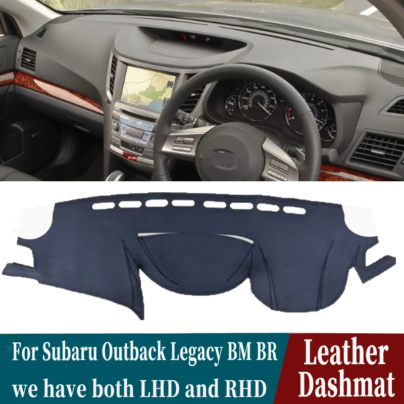 

Leather Dashmat Dashboard Cover Pad Dash Mat custom Carpet Car-styling AccessorieS For Subaru Outback Legacy BM BR 2009-2014