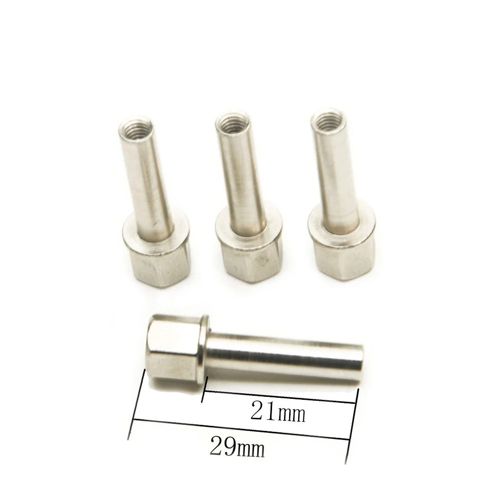 AXSPEED 4PCS 12mm Hex Wheel Hub Drive Adaptor Extension Column Metal Nut 20/12/15mm for 1/10 RC Crawler Axial SCX10 Spare Part