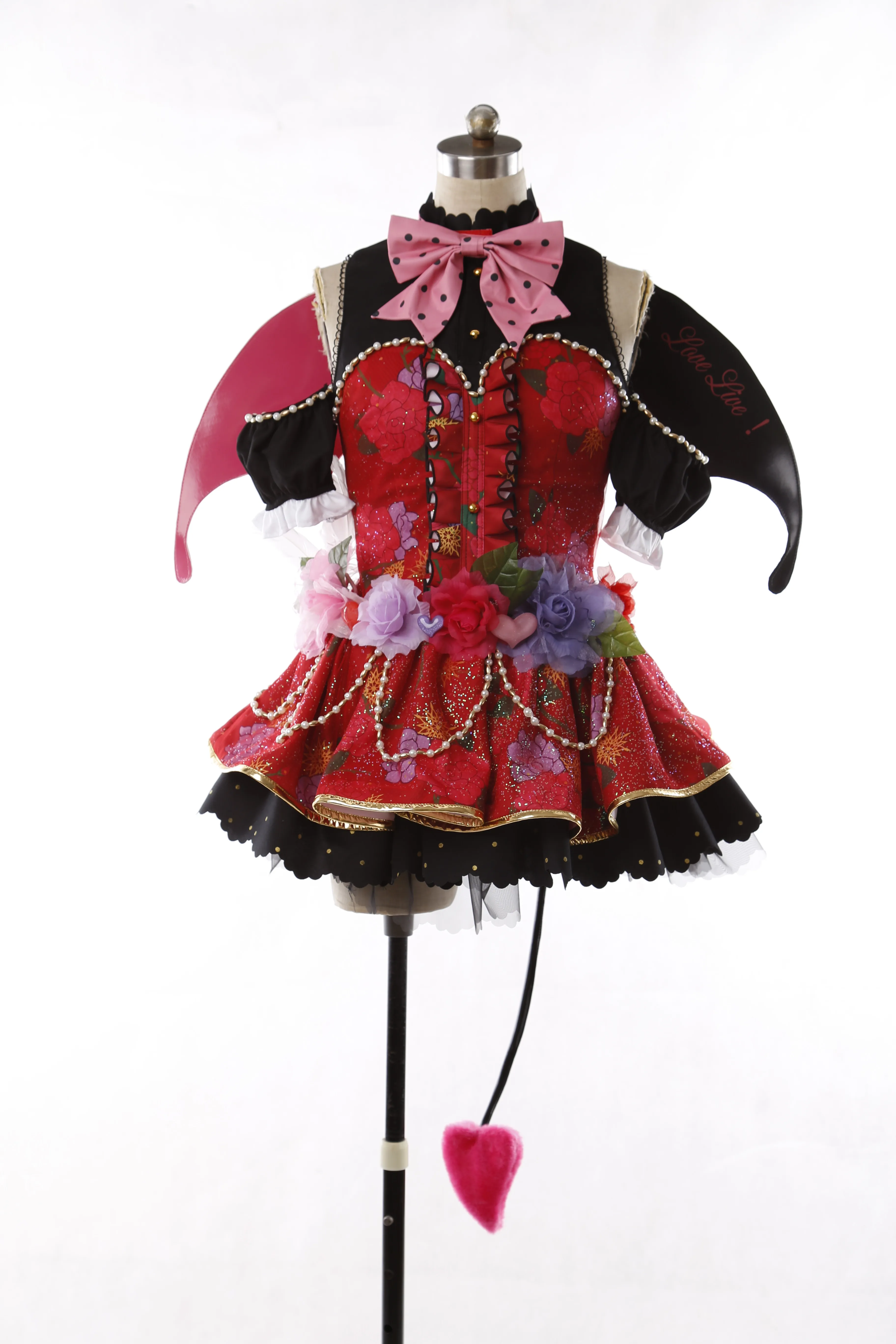 Anime cosplay kochaj życie Kousaka Honoka diabeł sukienka halloween przebranie na karnawał lolita sukienka pełne zestawy dostosowane A