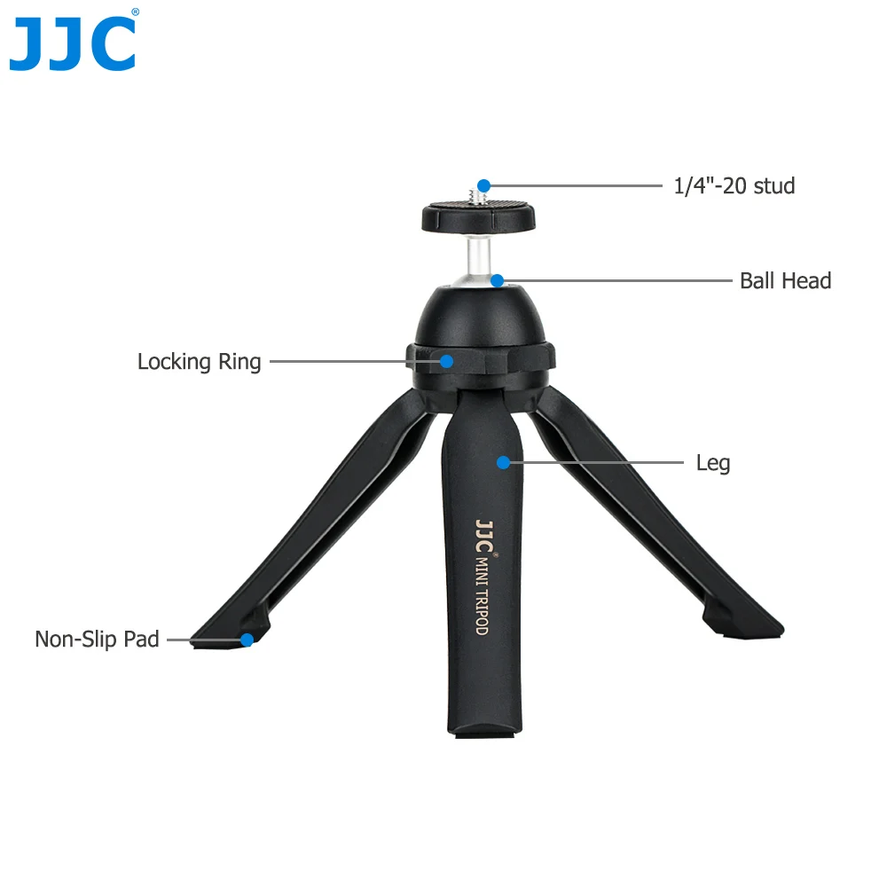 JJC Mini Tripod for Camera Vlog Travel Selfie Stick Handle Grip for Canon G7X Mark III EOS M50 M6 Mark II EOS RP Leica D-LUX 7