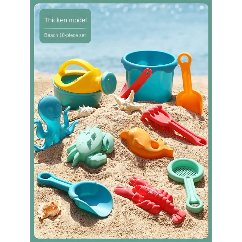 Giocattoli da spiaggia per bambini giochi d'acqua giocattoli Set di scatole di sabbia tavolo da sabbia secchio di sabbia giocattoli estivi per giochi da spiaggia gioco di acqua di sabbia gioco carrello