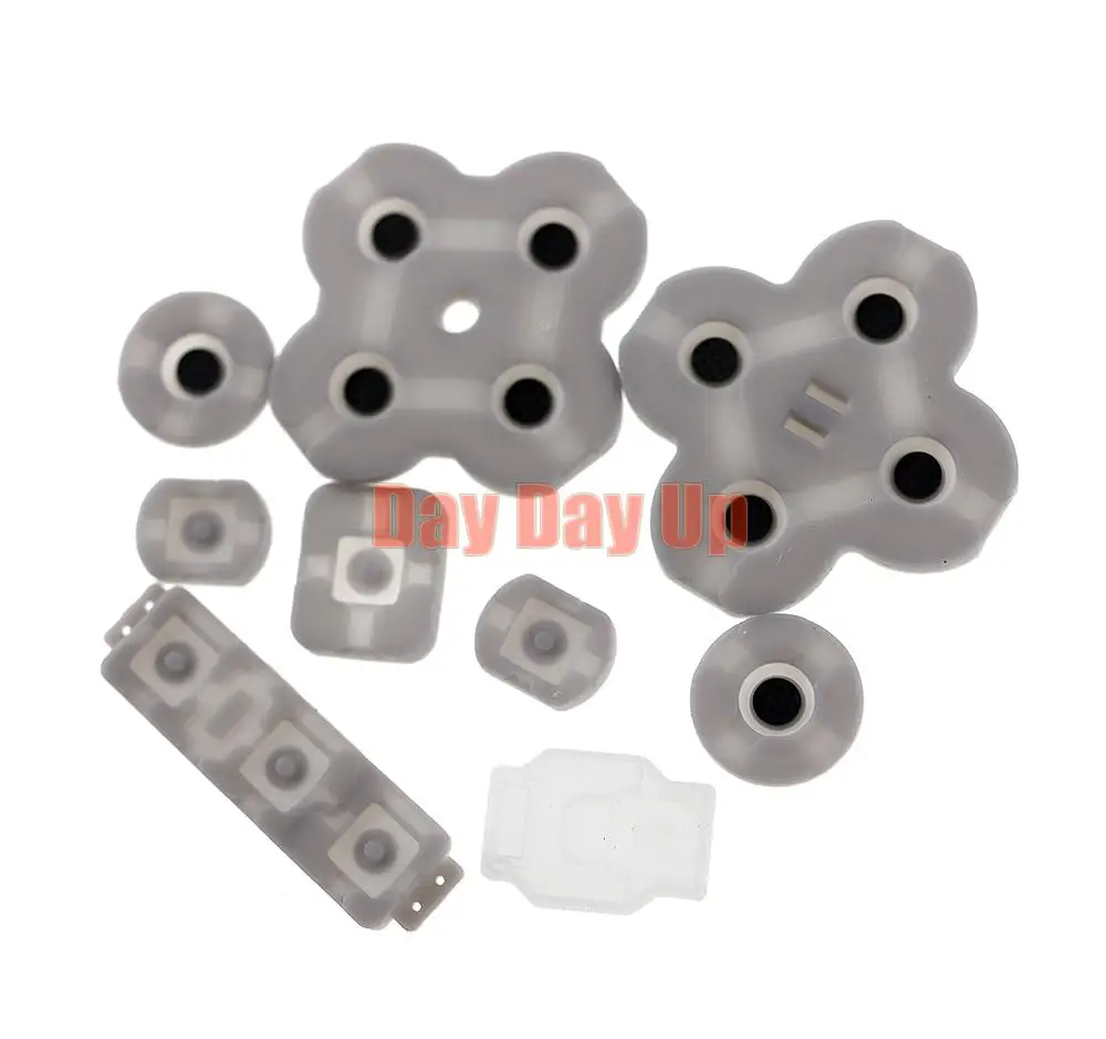 シリコンキーパッド,左,右ボタン,Nintendo Switch Lite用ラバーパッド,スペアパーツ,1セット