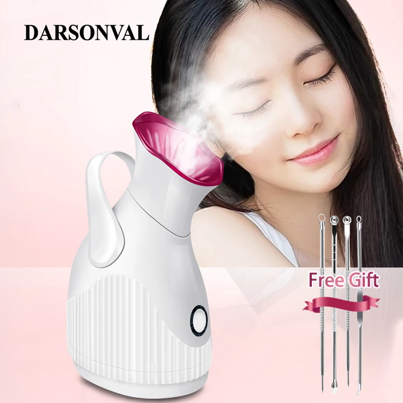 DARSONVAL Facial Steamer Nano Ionic Heating Steamer Machine Cleaning ​Facial Sauna Mist Sprayer Face Humidifier Spa Face Steamer