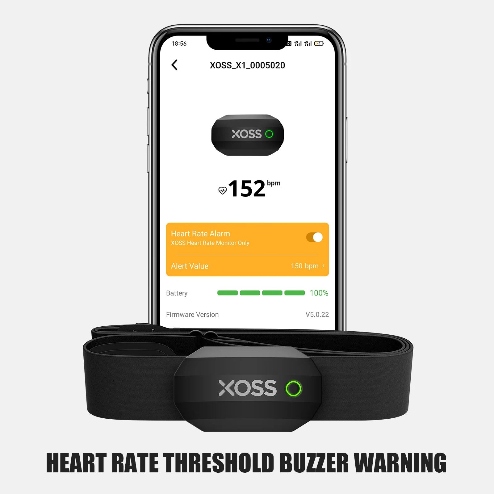 XOSS Chest Strap Heart Rate Sensor Bike ANT Monitor Bluetooth ANT+ Wireless Health Fitness Smart Bicycle Sensor