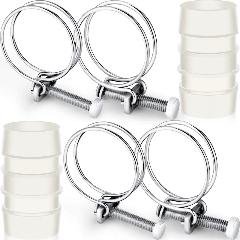 

4pcs 304 stainless steel hose clamp 21-44mm+2pcs plastic hose 32mm Parallel Clamp Clamps for Woodworking