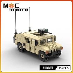 Military Series Humvee Armoured Vehicle MOC Building Block Loadable role SWAT Car Assembly Model Bricks Kit Kids Toy Gift