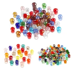 70-300Pcs 4mm Glass Beads Round Crystal Beads Transparent Spacer Beads For Bracelet Jewelry Making DIY Accessories Wholesale