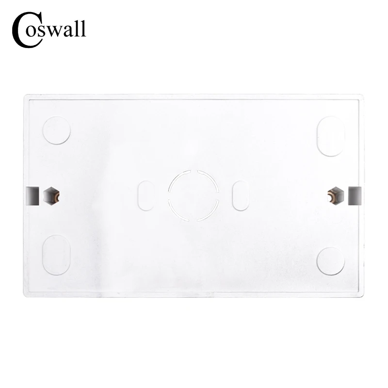 Coswall Matte Black Grey White External Box 146mm*86mm*32mm for 146*86mm Switch or Socket Apply For Any Position of Wall Surface