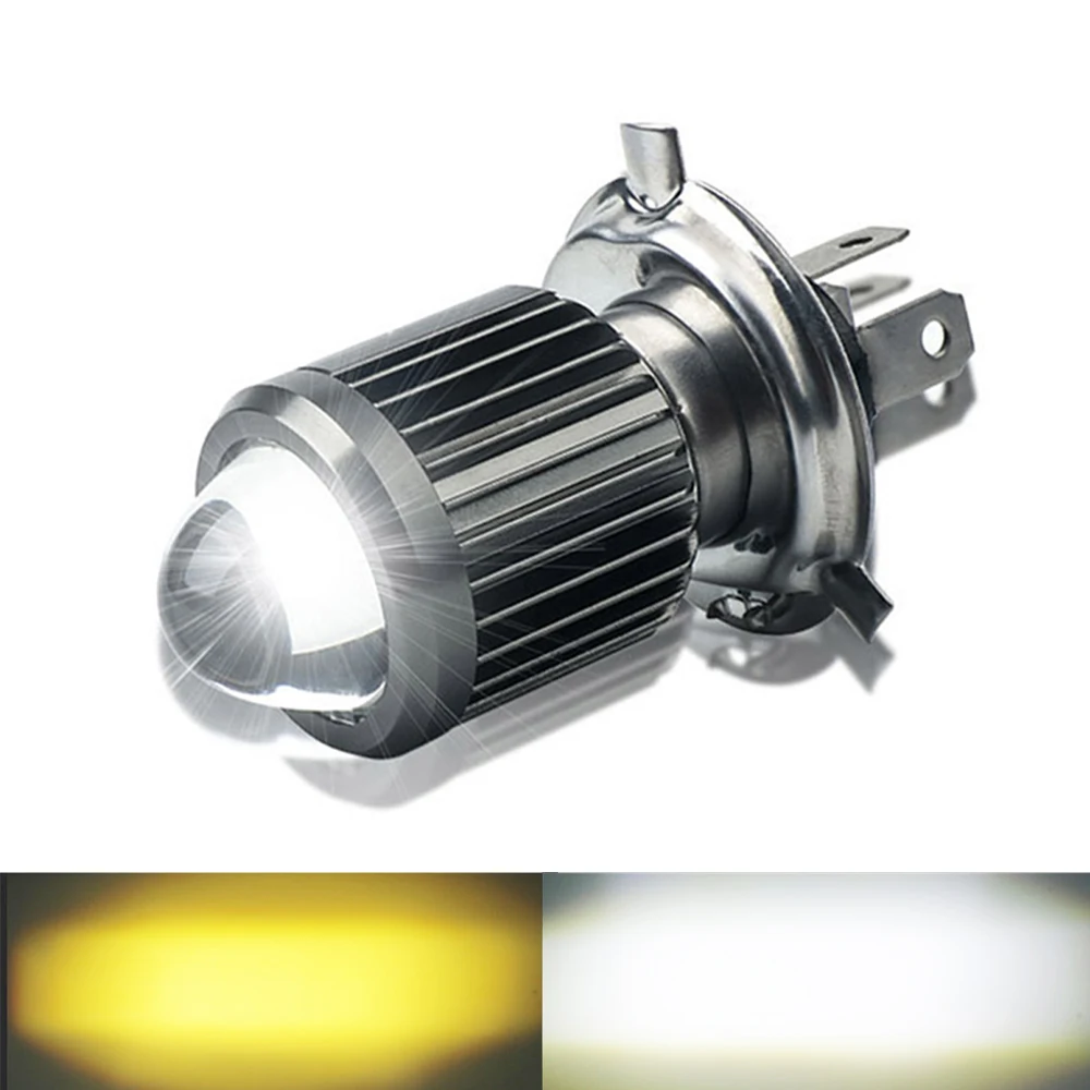 Super Bright 9-80V HI/LO Beam LED Light For BA20D H4 Motorcycle Headlight CSP lens Fog Lamp Scooter ATV Accessories High Power