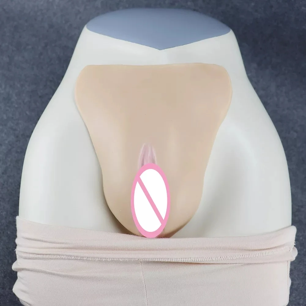 Transgender Camel Toe Silicone Fake Vagina Insertable Men Cosplay Women Crossdresser Vagina Insert Pad