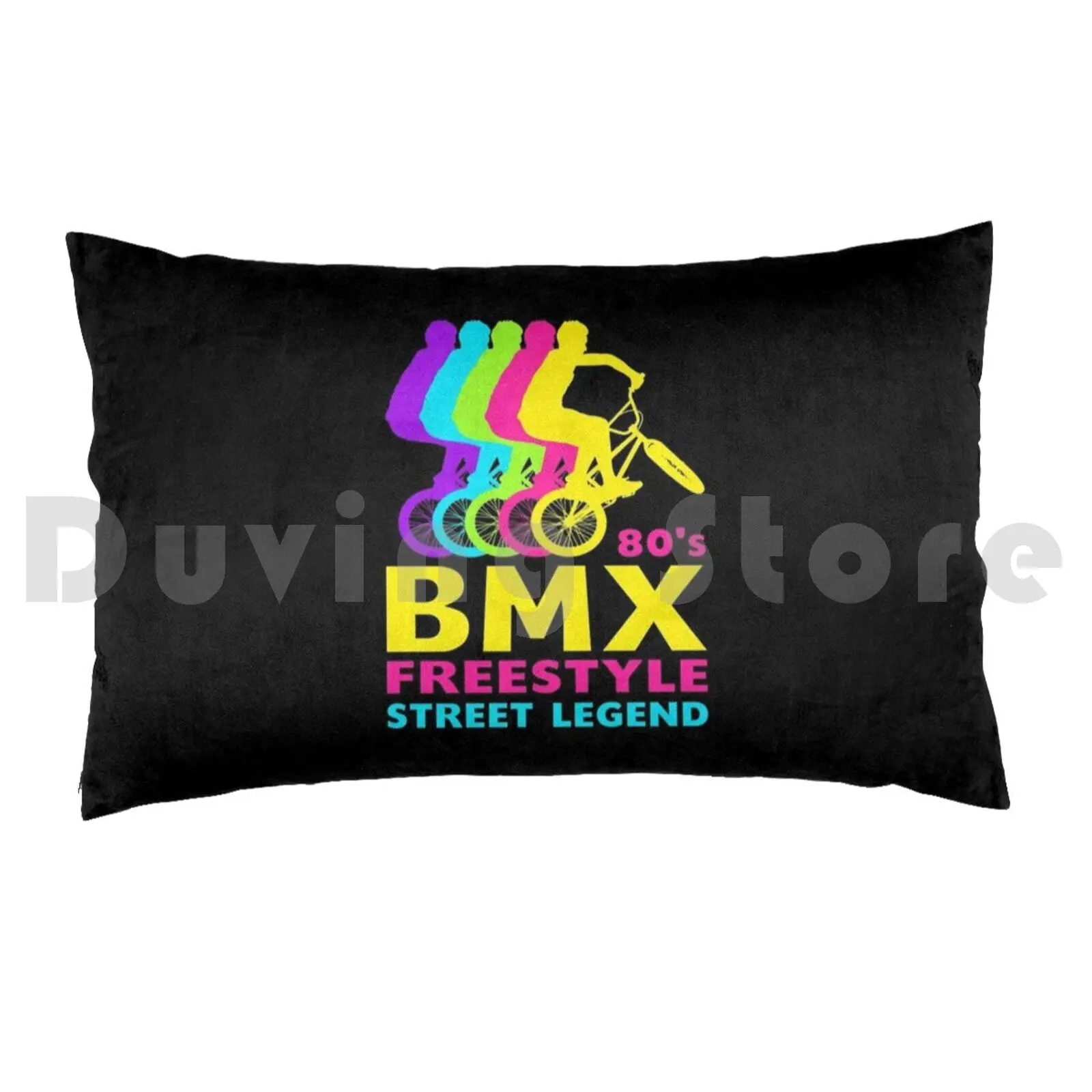 Bmx 80's Freestyle Street Legend Retro Vintage 1980's Bmx Bike Pillow Case Printed 50x75 Bmx 1982 Bicycle