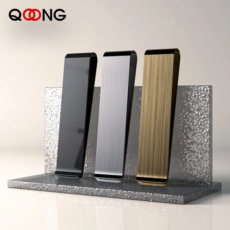 Custom Lettering Stainless Steel Money Clip Cash Clamp Holder Portable Money Clip Wallet Purse for Pocket Metal Money Holder