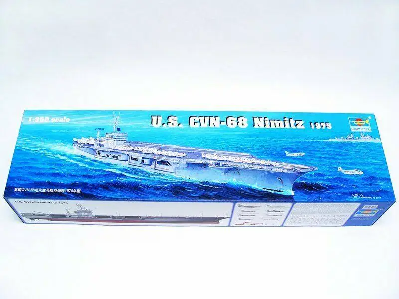 

Trumpeter 05605 1/350 US CVN-68 NiMitz aircraft carrier 1975 model