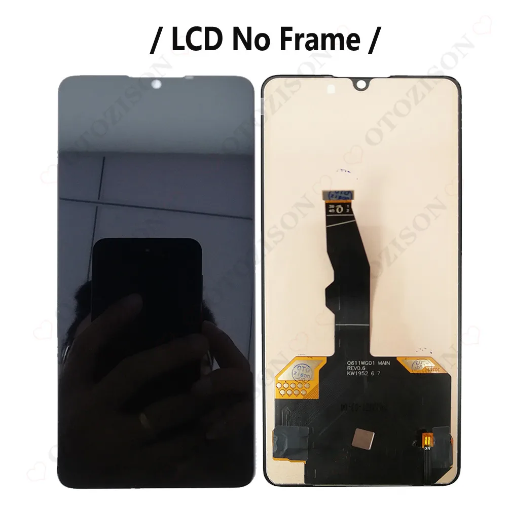 Incell Display para Huawei P30, LCD com Frame, Screen Touch Digitizer, Substituição de Montagem, ELE-L29, ELE-L09, ELE-L04