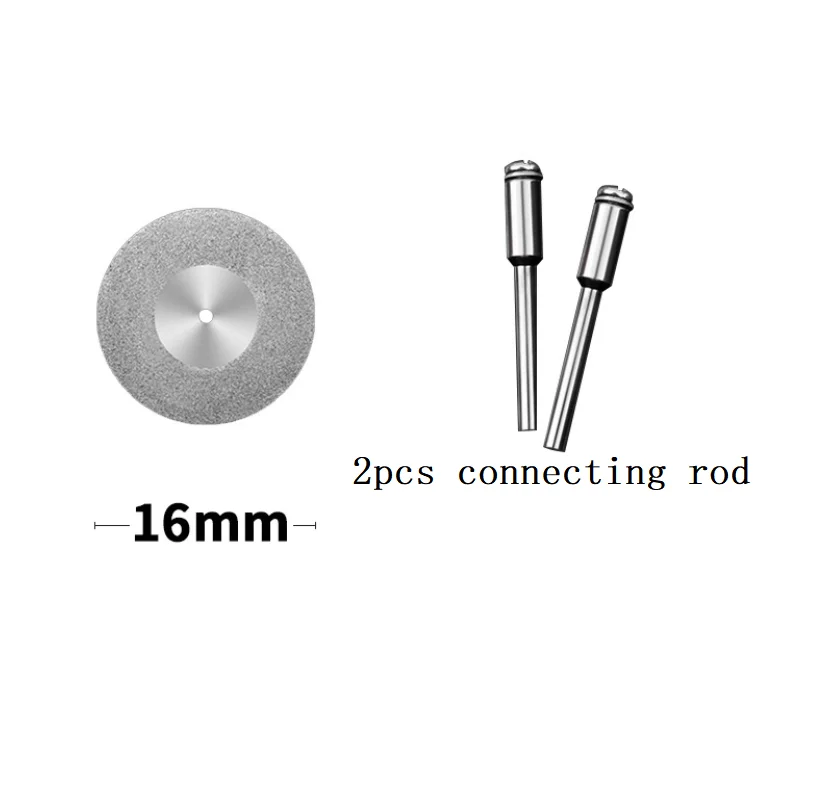 10PCS Mini Abrasive Diamond Cutting Disc Set for Dremel Rotary Cutter Saw Blade Grinding Wheels Disk with Mandrel Power Tools