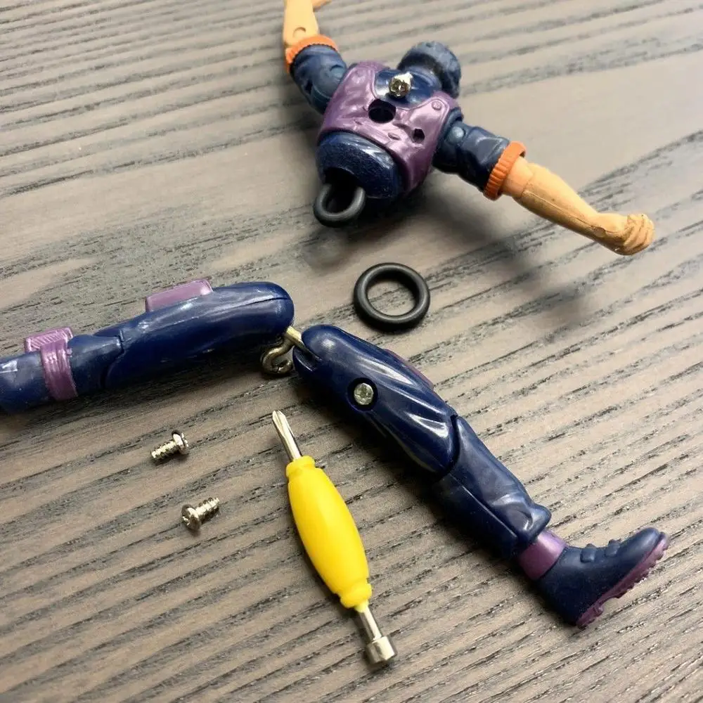 مجموعة 50 قطعة من حلقات الخصر GI Joe Cobra Action Force و50 قطعة براغي مع أداة مفتاح ربط لـ 3.75 بوصة G.I. إكسسوارات JOEA #2