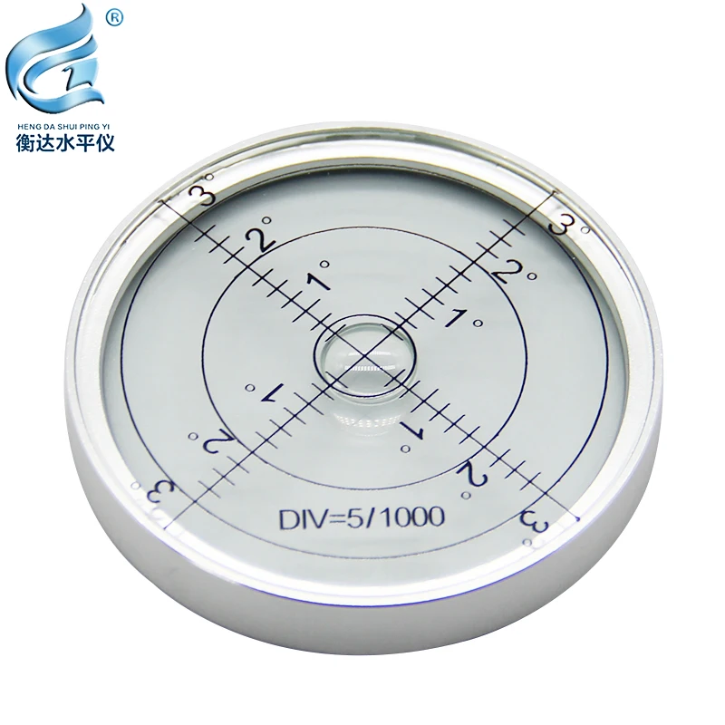 Universal level mini small double-sided observation transparent level level full metal round horizontal bubble