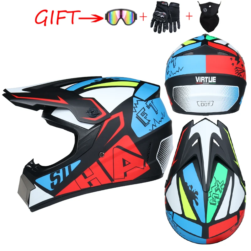 Seguridad de motocross casco motocross bicicleta cuesta abajo capacete ATV Cruz casco niño casco de la motocicleta