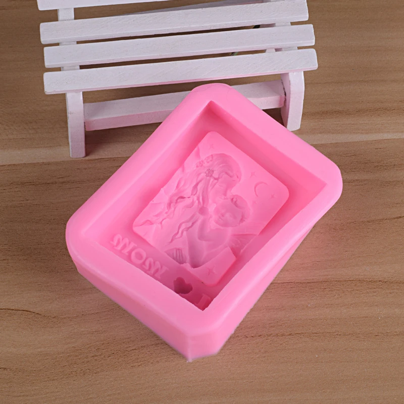 Baby Mother Silicone Soap molds baby soap Love Mom Craft Art Silicone Soap Mold Craft Molds Art Silicone Soap Craft Molds DIY