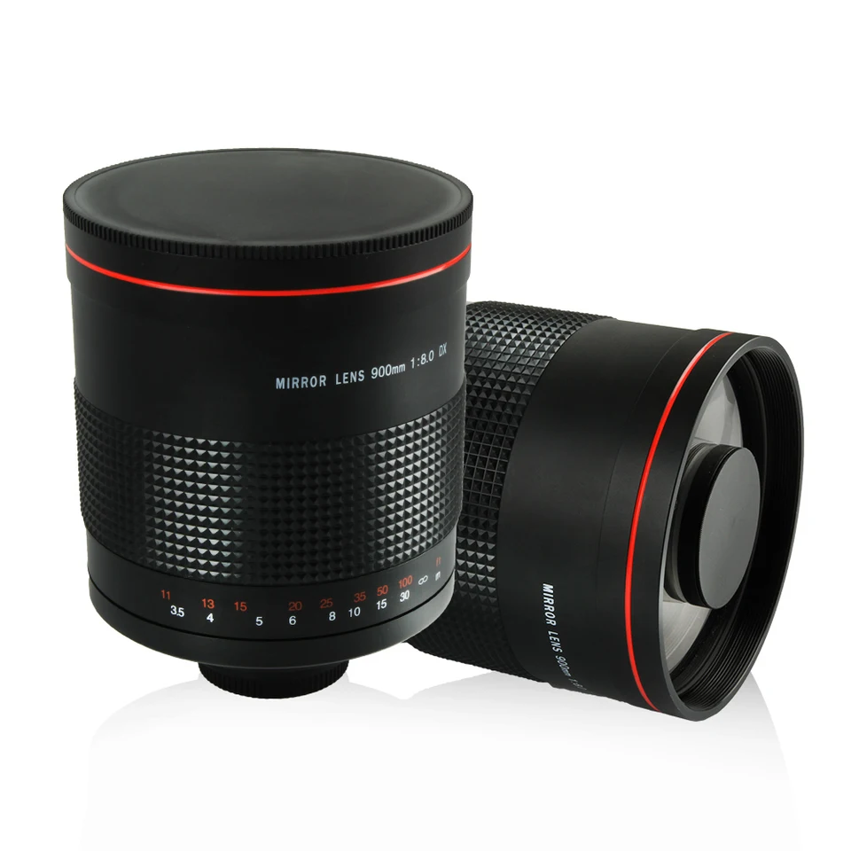 900mm f/8.0 Super Mirror Telephoto Manual Focus Lens + T2 Mount