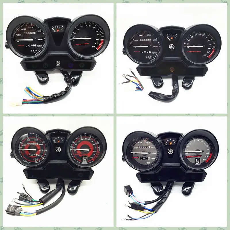 Motocicleta Tacômetro para YAMAHA, Velocímetro, Medidor, Moto Tach, Relógio, Sem Monitor de Engrenagem, YBR125, JYM125, YBR125K