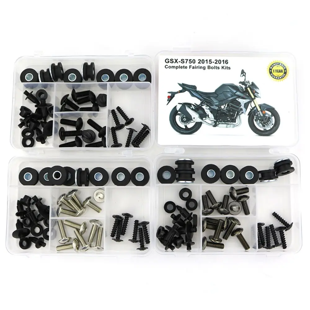 

Fit For Suzuki GSXS 750 2015 2016 GSX-S 750 Motorcycle Complete Full Fairing Bolts Kit Screws Steel Speed Nuts Fairing Clips