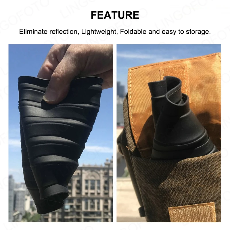 70 มม. Anti-Reflective Anti Glass Reflect Camera Ultimate Len Cover Hood LC4356