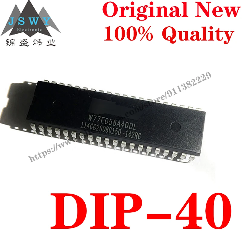 10~100 PCS W77E058A40DL DIP-40 Semiconductor Microcontroller -MCU IC Chip with for module arduino Free Shipping W77E058A40DL